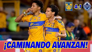 TIGRES CAMINANDO AVANZA LIGA DE CAMPEONES CONCACAF 2024 CONCACHAMPIONS  EN ZONA FUT [upl. by Nadabus965]