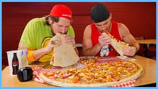 FINISH THIS UNDEFEATED PIZZA CHALLENGE AND WIN 100 [upl. by Hteazile]