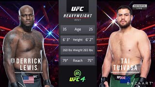 DERRICK LEWIS VS TAI TUIVASA FULL FIGHT UFC 271 [upl. by Sirapal60]