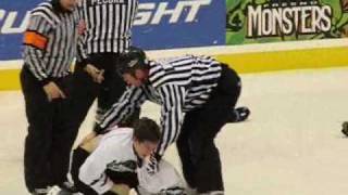 Fresno Monsters Rob Kolander vs Idaho Steelheads Grey Chapman 12310 [upl. by Gibbon705]