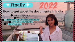 How to get apostille documents in india full processalso hrd and cost [upl. by Aon]