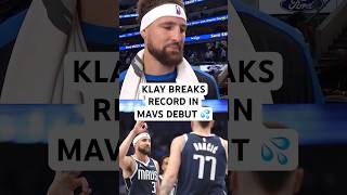 Klay Thompson sets the team record for hitting the most 3s in a Mavs debut 🎯 [upl. by Ravel432]