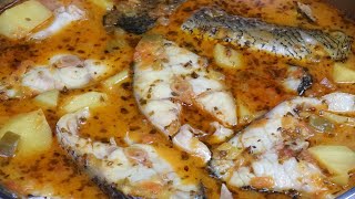 GUISO DE CORVINA CON PATATAS Espectacular y Sabrosa Receta de Pescado🐟SEA BASS STEW [upl. by Tersina832]