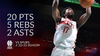 Tari Eason 20 pts 5 rebs 2 asts vs Spurs 2223 season [upl. by Ackerman]