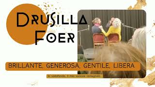 Il post intervista a Drusilla Foer nel foyer del teatro Goldoni DI Bagnacavallo [upl. by Madriene]