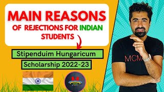 Three Mistakes to avoid when applying for Stipendium Hungaricum Scholarship Indian Students [upl. by Toffic]