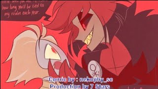 Hazbin hotel Comic dub Radioapple Hades Alastor and Persephone Lucifer Underworld AU 🐍🍎🦌 [upl. by Ainad354]