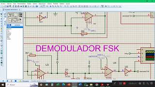 modulacion y demodulador FSK en Proteus [upl. by Grounds]