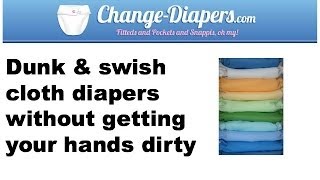 Dunk and Swish a Cloth Diaper Without Getting Your Hands Dirty [upl. by Ayanad]