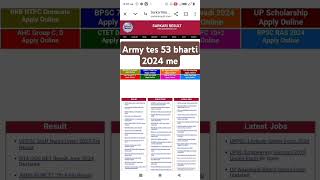 army tes 53 bharti 2024 indianarmy [upl. by Asseniv]