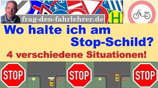 VORFAHRT REGELN ERKLÄRT  STOPPSCHILD  STOP  Theorieprüfung  FAHRSCHULE [upl. by Alene729]