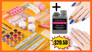 👉Best Overall Coscelia Acrylic Powder Glitter Nail Art Kit👈👍 [upl. by Marb]