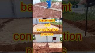 Basement soil consolidation process shorts home building house rohithcivil [upl. by Robbi321]