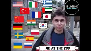 Me At The Zoo  16 AI Dubbing [upl. by Trik]