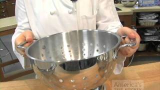 Equipment Review The Secret to Buying the Best Colanders  Strainers [upl. by Goodhen444]