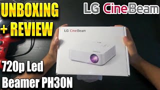 PROYECTOR LG CINEBEAM PH30N UNBOXING  REVIEW [upl. by Yenruoc]