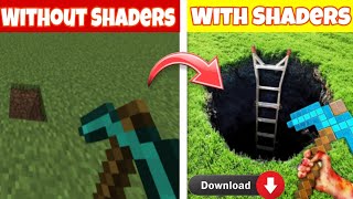 How To Download Shaders In MCPEMinecraft Me Shaders Kaise Download Kare [upl. by Eihcir992]