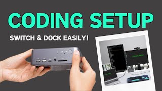 KVM Switch with Docking Station for 4K Dual Monitors iDock C10 [upl. by Acireh]