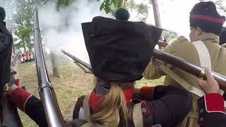 First Person Napoleonic Reenactment  Hole Park 2019 Saturday Battle [upl. by Idnahr576]