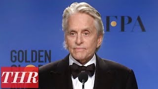 Golden Globes Winner Michael Douglas Full Press Room Speech  THR [upl. by Dolora738]