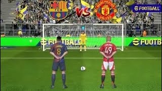 BARCELONA VS MANCHESTER UNITED PENALTY MOMENT  WOAH  Shocking Moment in FC 25  Football PKs [upl. by Neda284]