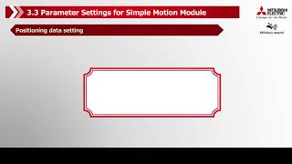 07 of 16 MELSEC iQ R Parameter Settings for Simple Motion Module [upl. by Shaya]