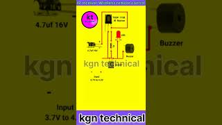 IR receiver Wireless remote control switch circuit diagram shorts [upl. by Niel]