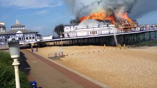 Eastbourne Pier on fire [upl. by Otaner]