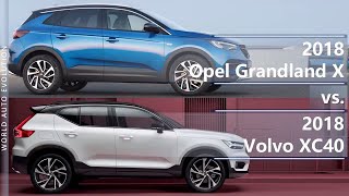 2018 Opel Grandland X vs 2018 Volvo XC40 technical comparison [upl. by Manuela]