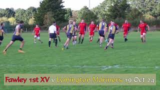 Fawley 1st XV v Lymington Mariners 191024 Clip 7 [upl. by Akiam799]