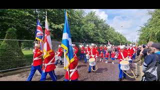 Rutherglen Bluebell flute band  Glasgow big walk 2022 [upl. by Alon877]