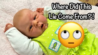 WHO Started This Lie Reborn Doll Change And Chat Plus A Reborn Baby Thrift Haul [upl. by Noland408]