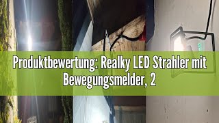 Produktbewertung Realky LED Strahler mit Bewegungsmelder 20W 2000LM Außenstrahler 6500K Kaltweiß S [upl. by Raddatz11]