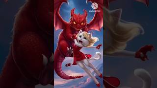 Female cat kidnapped by dragon 😺  shorts trending cat cutecat cute catvideos catvoice aicat [upl. by Hadden]