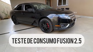 TESTE DE CONSUMO FORD FUSION 25 2011 [upl. by Homans]