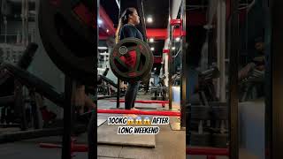 Deadlift 😱100kg [upl. by Jedidiah]