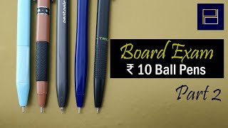 Top 5 Click Ball Pens for Board Exams Rs 10  Part 2 of 6  ei2 [upl. by Amarette]