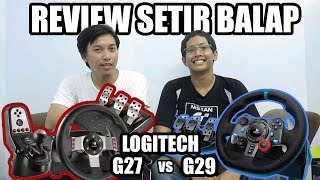 Review Setir Balap Mobil Logitech G29 vs G27 Untuk Komputer [upl. by Eryt484]