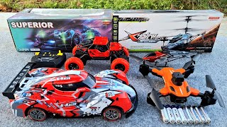 Rc Car RemoteRc Rock ClimbingRc Helicopter and Drone Radio Control Unboxing Test Fly [upl. by Leuqram]