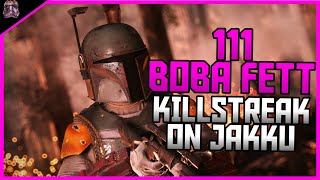 Star Wars Battlefront II 111 Boba Fett Killstreak Jakku  Galactic Assault [upl. by Izawa]