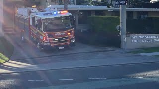 THUNDER SIREN QFRS 520A 1474 Responding To Jindalee RTC [upl. by Ynavoj]