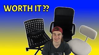 SHOULD YOU BUY IT 3 INEXPENSIVE IKEA Desk Chairs [upl. by Inimak]