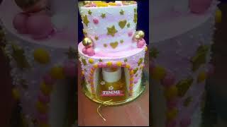 Semi fountain Peppa pig cream cake [upl. by Simonne942]