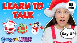 Learn to Talk with Ms Rachel  Baby Learning Videos  Toddler Speech  Christmas  First Words [upl. by Yerd116]