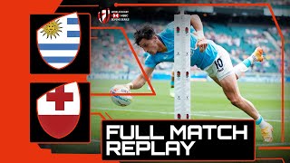 SPECTACULAR finish seals big win  Uruguay v Tonga  HSBC London Sevens Rugby [upl. by Atnima]