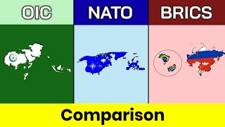 OIC vs NATO vs BRICS  BRICS  NATO  OIC  Comparison  Nato vs Brics vs Oic  Data Duck 2o [upl. by Raphaela]