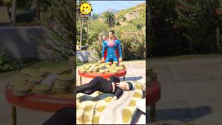 Superman Pretends to be SICK in GTA 5  😰 shorts mrfurky trending viralvideos [upl. by Drahsar750]