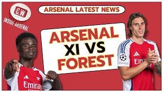 Arsenal latest news Predicted XI vs Forest  Artetas comments  Rightback concerns [upl. by Tatman575]