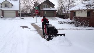 Toro Dingo 413 with 36 blade plowing snow [upl. by Laeira]