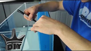 HOW TO Build a fully integrated aquarium filter  Internal sump TUTORIAL [upl. by Ticon]